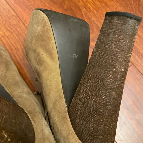 Jeffrey Campbells Lita Taupe High Heel Boots - Picture 7 of 9